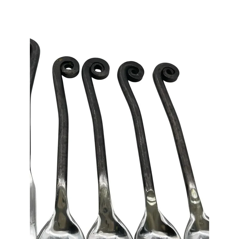 Gourmet Settings Treble Clef Mini Set Spreader Mini Spoon Cocktail Fork Set 12